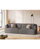 Canapé Modulaire Talia 4 Places Gris - 255x90x70 cm