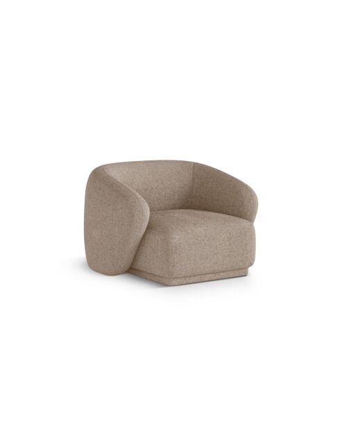 Fauteuil Jane 1 Place Cappuccino - 93x90x74 cm