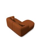 Canapé D'Angle Droit Modulaire Talia 3 Places Brique - 180x156x70 cm