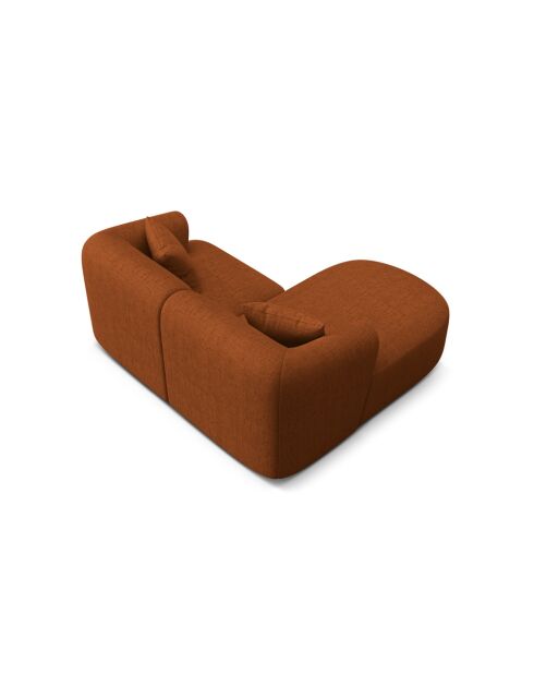 Canapé D'Angle Droit Modulaire Talia 3 Places Brique - 180x156x70 cm