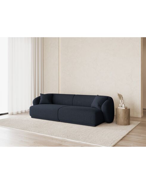 Canapé Jane 4 Places Bleu Marine - 246x93x74 cm