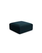 Pouf Velours Talia 1 Place Pétrole Profond - 90x90x40 cm