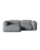 Divano angolare sinistro modulare Lony 3 posti grigio - 250x147x68 cm