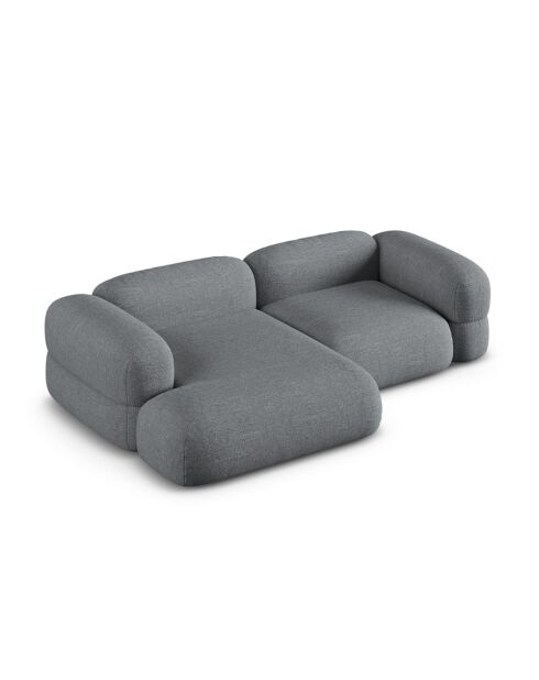 Lony Modulares linkes Ecksofa 3-Sitzer Grau - 250x147x68 cm