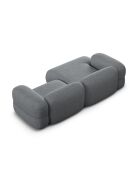 Divano angolare sinistro modulare Lony 3 posti grigio - 250x147x68 cm