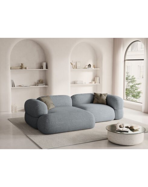 Lony Modulares linkes Ecksofa 3-Sitzer Grau - 250x147x68 cm