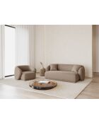Jane Cappuccino-Sofa, 2-Sitzer, 180 x 93 x 74 cm