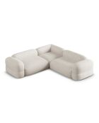 Canapé d'angle symétrique modulable Lony 5 Places Beige - 250x250x68 cm