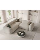 Canapé d'angle symétrique modulable Lony 5 Places Beige - 250x250x68 cm