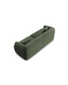 Modulaire 3-zitsbank van groen fluweel, 3-zitsbank, 220x90x70 cm