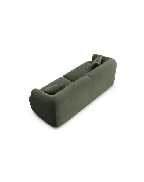 Canapé Modulaire Velours Talia 3 Places Vert - 220x90x70 cm