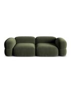 Lony Modulares 4-Sitzer-Sofa aus grünem Samt, 250 x 100 x 68 cm