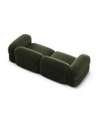 Lony Modulares 4-Sitzer-Sofa aus grünem Samt, 250 x 100 x 68 cm