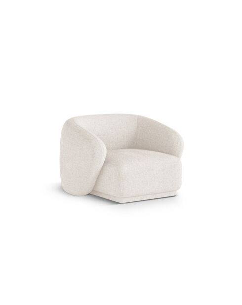 Fauteuil Jane 1 Place Beige Clair - 93x90x74 cm