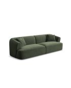 Canapé Modulaire Velours Talia 4 Places Vert - 255x90x70 cm