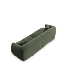 Canapé Modulaire Velours Talia 4 Places Vert - 255x90x70 cm