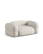 Lony 2-zitsbank beige - 180x100x68 cm