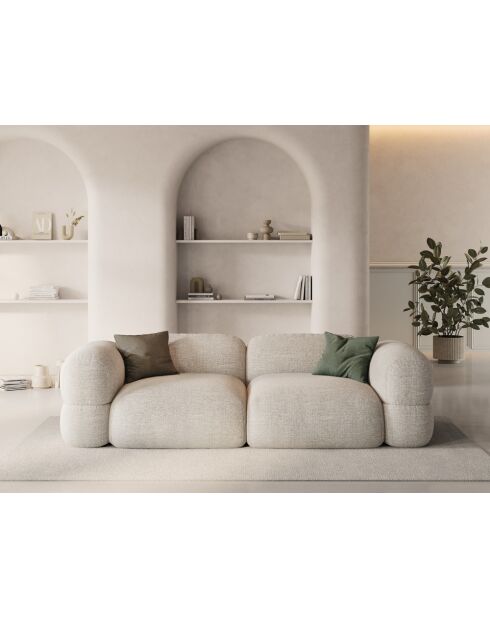 Canapé Modulaire Lony 4 Places Beige - 250x100x68 cm