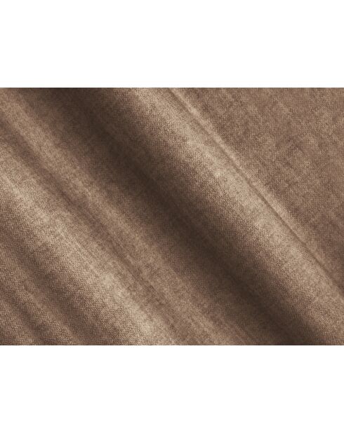 Canapé d'angle modulaire symétrique en velours Lony 5 Places Beige Foncé - 250x250x68 cm