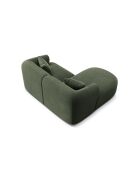 Canapé D'Angle Gauche Velours Modulable Talia 3 Places Vert - 180x156x70 cm