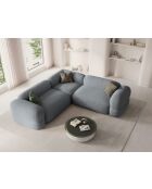 Lony Modulares symmetrisches Ecksofa für 5 Personen, Grau — 250 x 250 x 68 cm