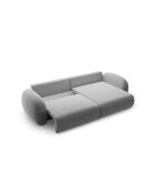 Canapé D'Angle Convertible Avec Rangement Kora 3 Places Gris Clair - 262x149x88 cm