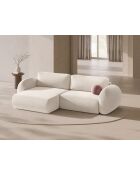 Kora 3-zits lichtbeige converteerbare hoekbank met opbergruimte - 262x149x88 cm