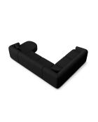 Canapé D'Angle Gauche Panoramique Modulable Talia 7 Places Noir - 330x255x70 cm