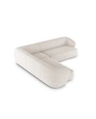 Divano angolare Jane a 5 posti beige chiaro - 256x256x74 cm