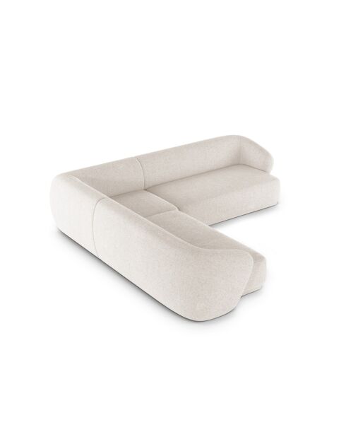 Canapé D'angle Jane 5 Places Beige Clair - 256x256x74 cm