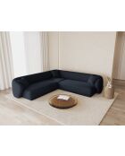 Canapé D'angle Jane 5 Places Bleu Marine - 256x256x74 cm