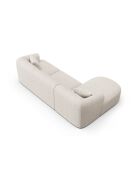 Canapé D'Angle Droit Modulaire Talia 4 Places Beige Clair - 256x156x70 cm