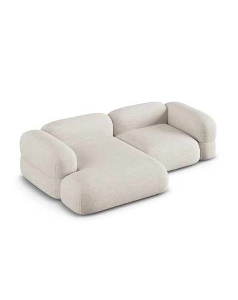 Lony 3-zits beige modulaire hoekbank rechts - 250x147x68 cm