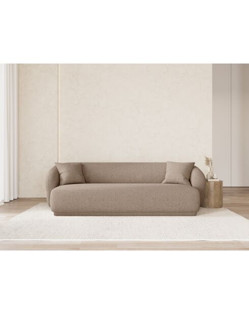 Canapé Jane 3 Places Cappuccino - 220x93x74 cm