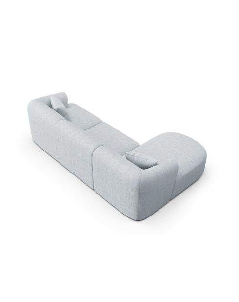 Talia 4-zits modulaire hoekbank links grijs - 256x156x70 cm