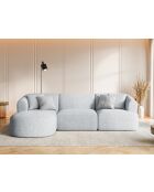 Talia 4-zits modulaire hoekbank links grijs - 256x156x70 cm