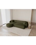 Canapé D'Angle Droit Jane 4 Places Vert - 260x155x74 cm