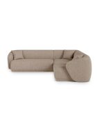 Canapé D'angle Jane 5 Places Cappuccino - 256x256x74 cm