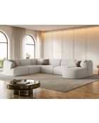 Talia Modulares Ecksofa mit Panoramablick für links, für 7 Personen, 330 x 255 x 70 cm, hellbeige