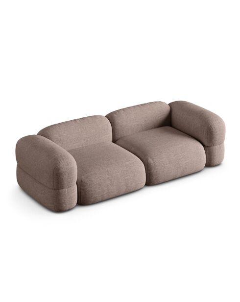 Canapé Modulaire Lony 4 Places Cappuccino - 250x100x68 cm