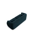 Canapé Modulaire Velours Talia 3 Places Pétrole Profond - 220x90x70 cm