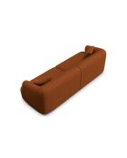 Canapé Modulaire Talia 4 Places Brique - 255x90x70 cm