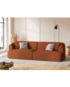 Canapé Modulaire Talia 4 Places Brique - 255x90x70 cm