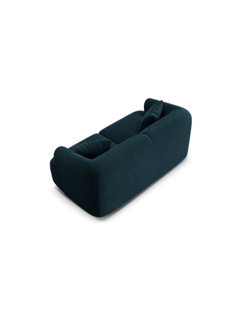 Talia modulaire 2-zitsbank in diep petrolfluweel - 180x90x70 cm