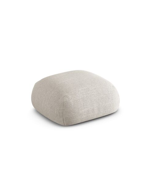 Pouf Lony 1 Place Beige - 95x95x40 cm