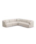 Canapé d'angle symétrique modulable Talia 6 Places Beige Clair - 255x255x70 cm