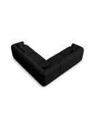 Talia 6-zits modulaire symmetrische hoekbank zwart - 255x255x70 cm