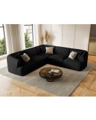 Talia 6-zits modulaire symmetrische hoekbank zwart - 255x255x70 cm