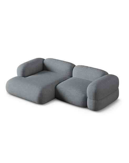 Lony 3-Sitzer-Ecksofa, modular, für rechts, 250 x 147 x 68 cm, Grau