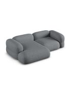 Divano angolare destro modulare grigio Lony a 3 posti - 250x147x68 cm